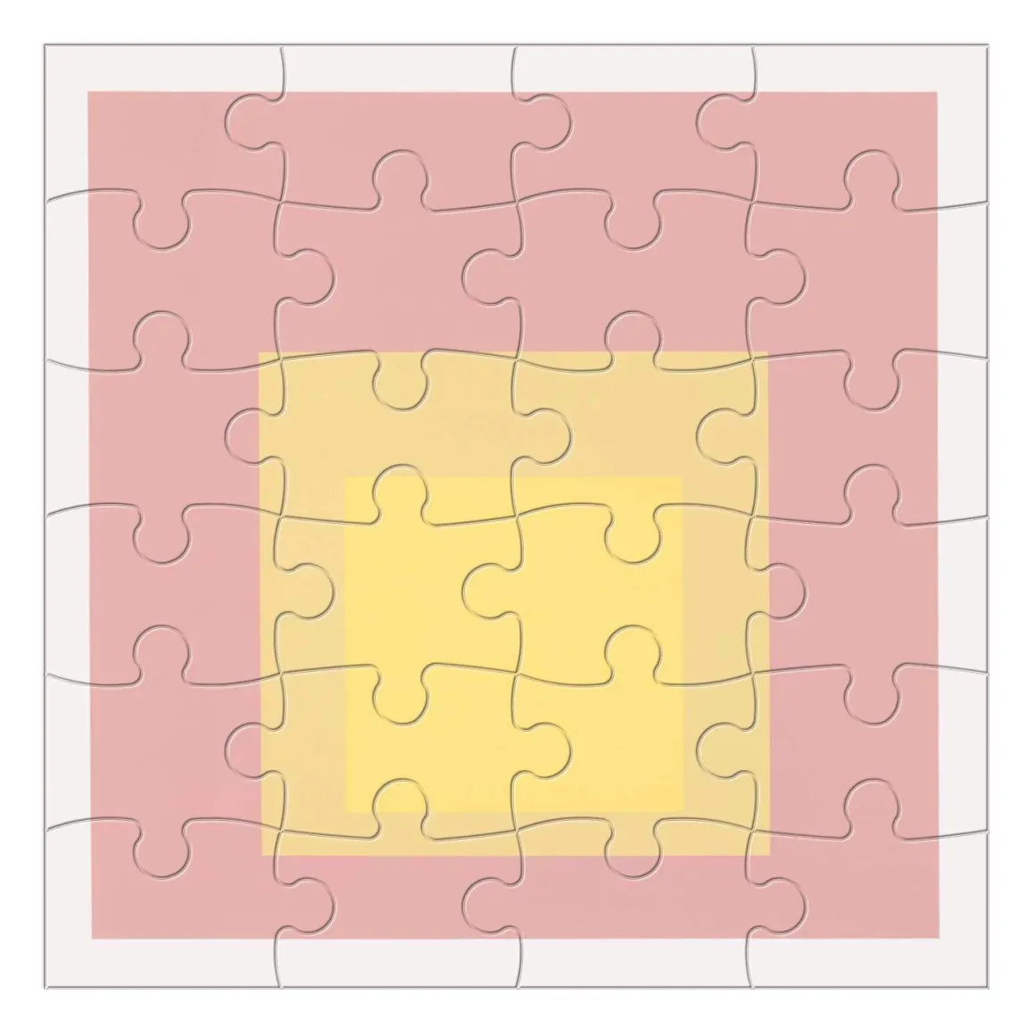 MoMA Josef Albers Wood Jigsaw Puzzle Set