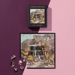 Mondays, Am I Right? 100 Piece Mini Shaped Puzzle