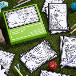Moody Cats Magic Velvet Coloring Set