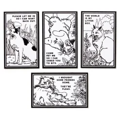 Moody Cats Magic Velvet Coloring Set