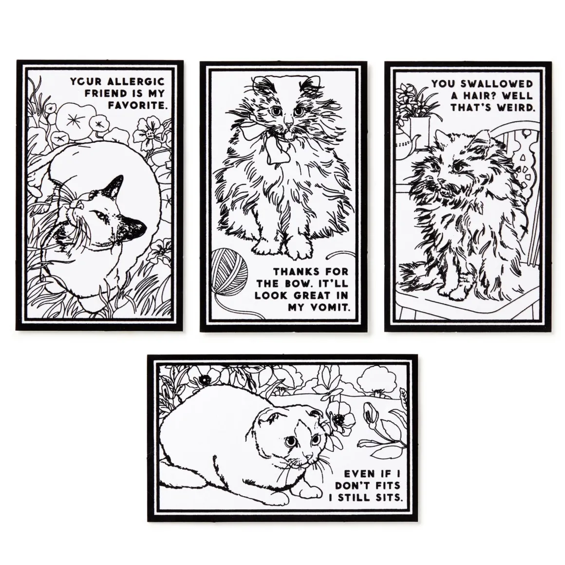 Moody Cats Magic Velvet Coloring Set