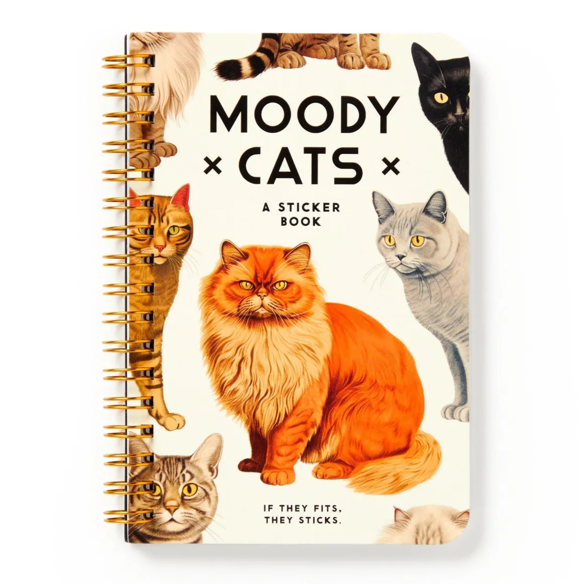 Moody Cats Sticker Book
