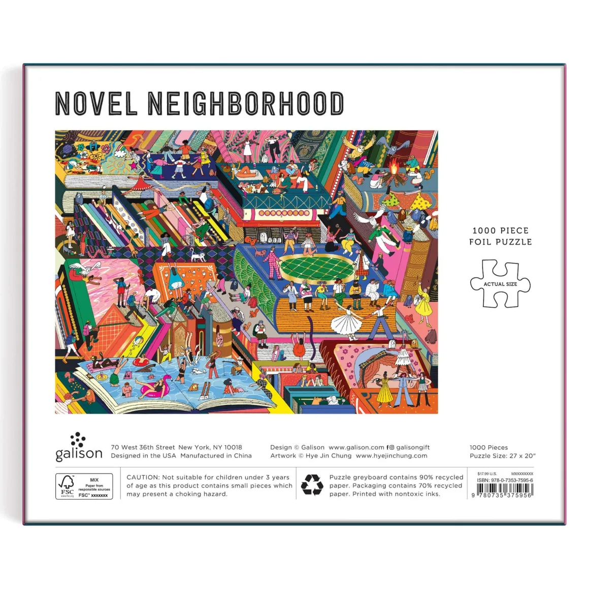 Novel Neighborhood 1000 Piece Foil Puzzle