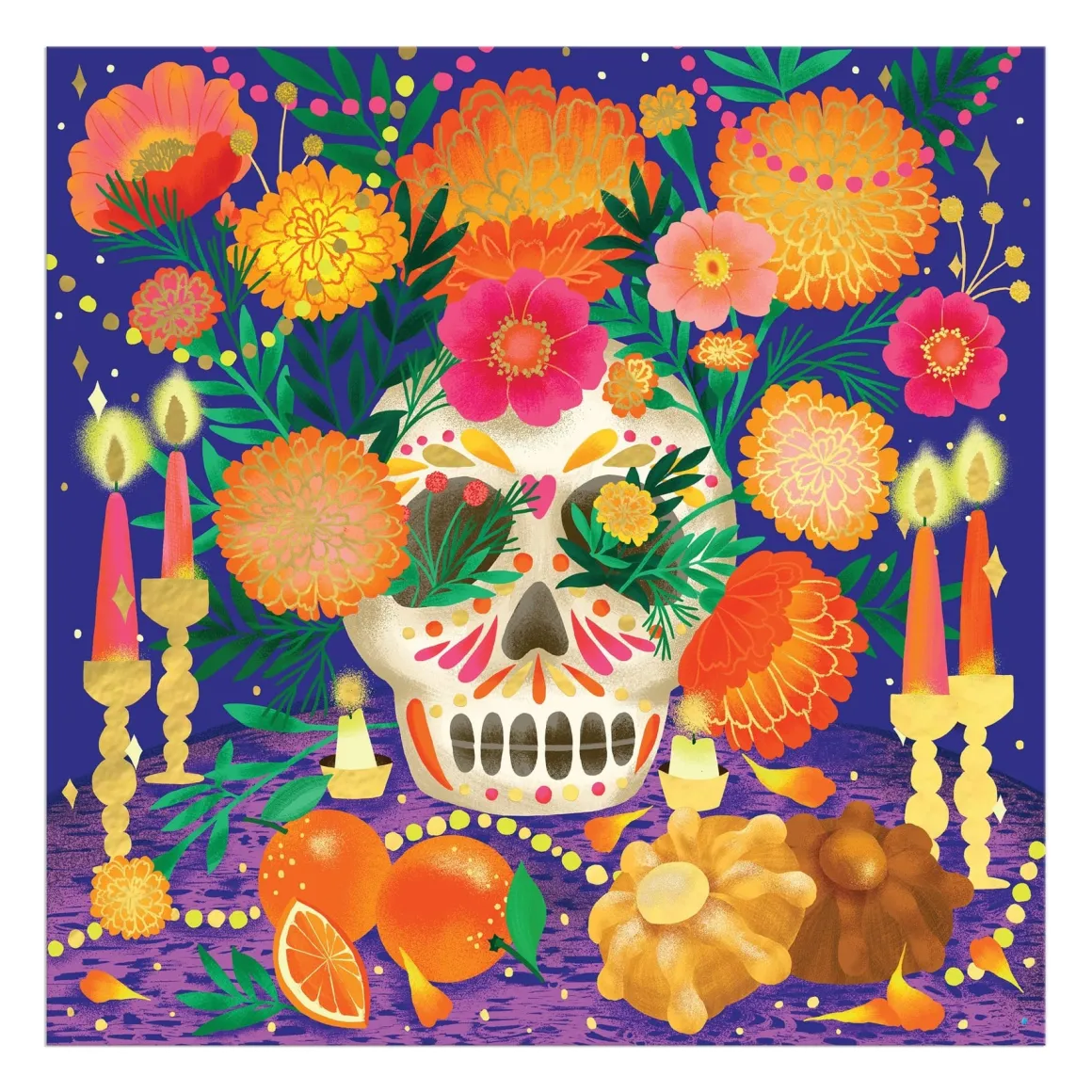 Ofrenda del Día de Muertos 500 Piece Foil Puzzle
