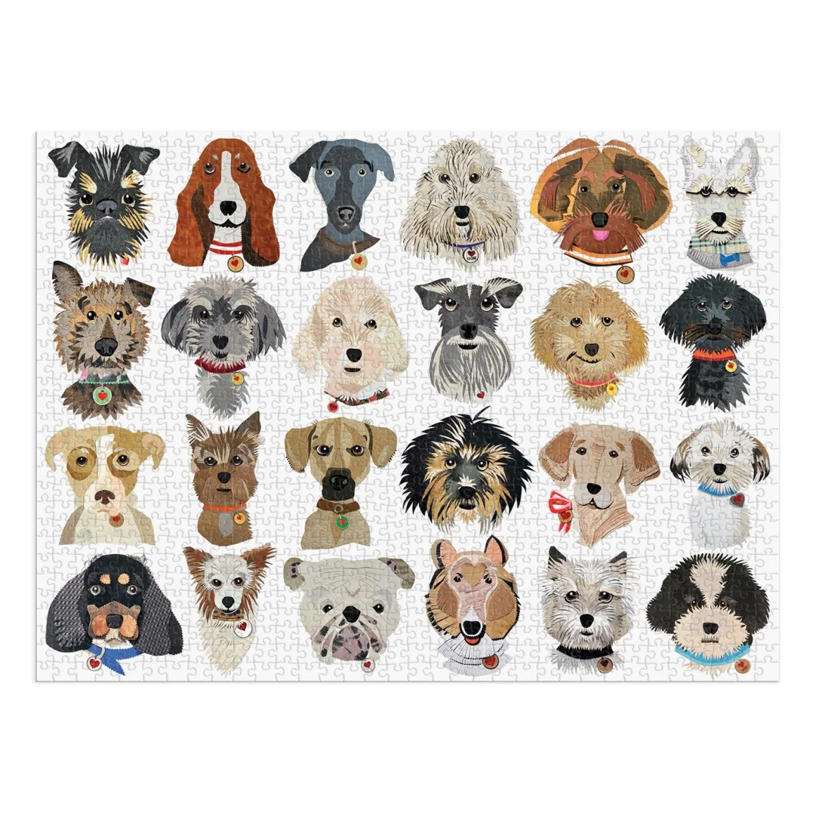 Paper Dogs 1000 Piece Puzzle