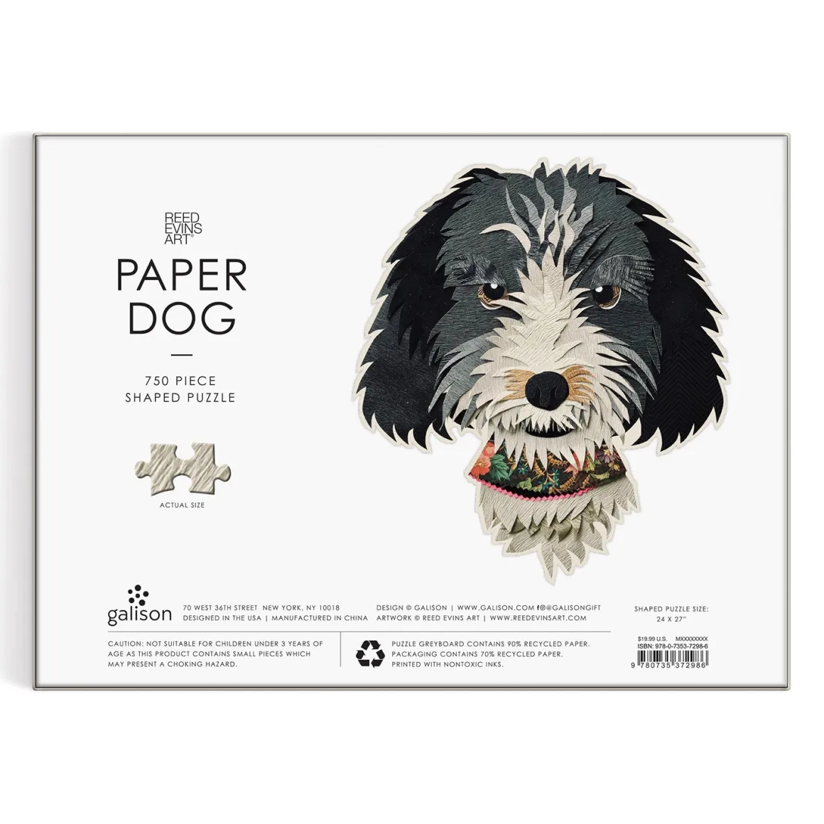 Paper Dogs 750 Piece Shaped Puzzle