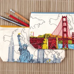 Paris Eiffel Tower Handmade Pouch
