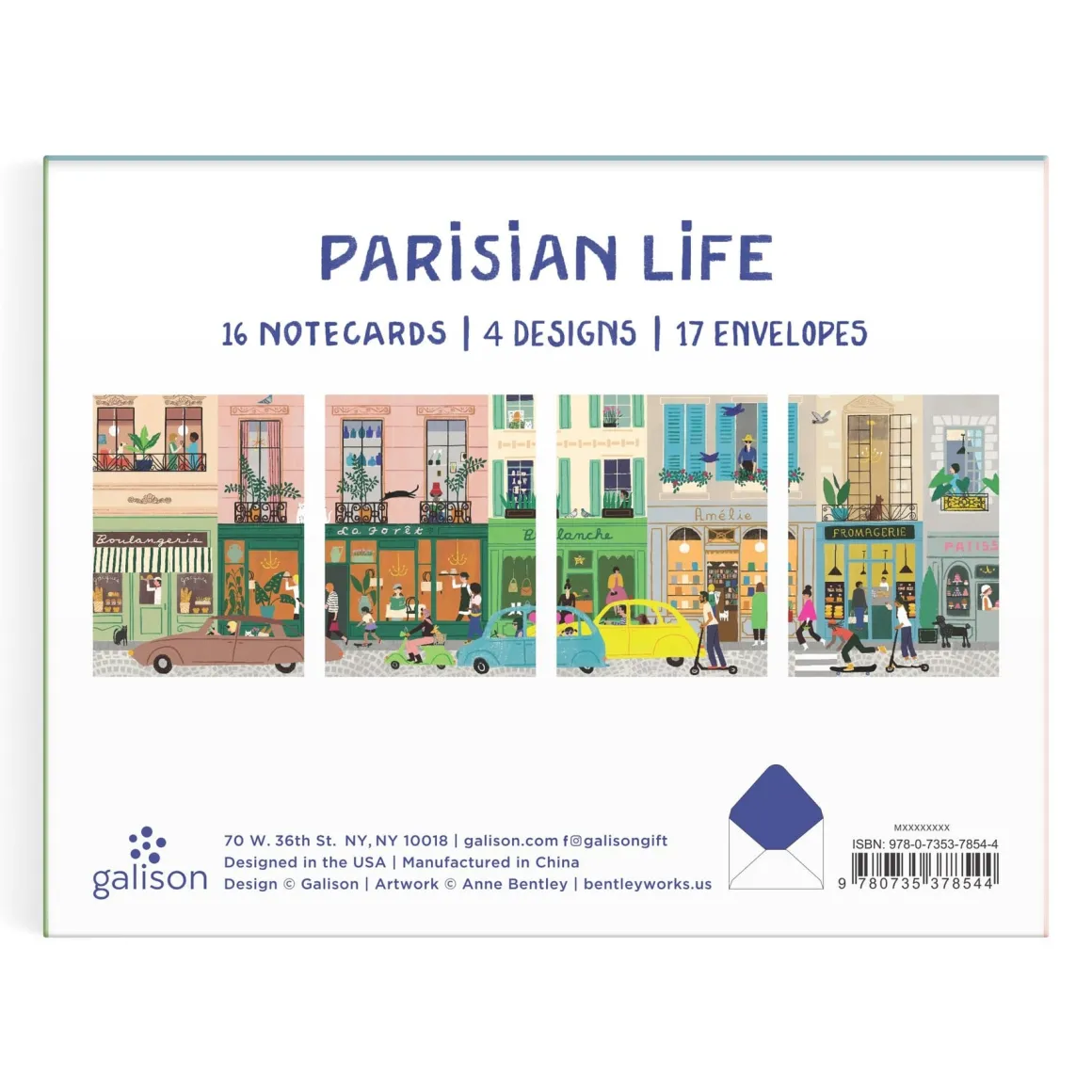 Parisian Life Greeting Assortment Notecard Set