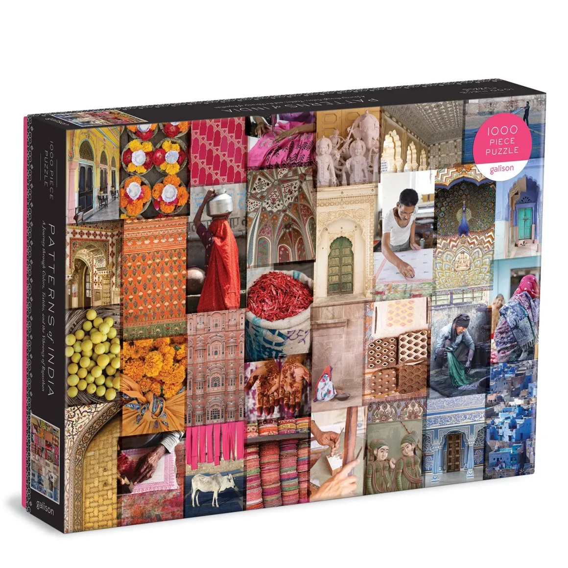 Patterns of India: A Journey Through Colors, Textiles and the Vibrancy of Rajasthan 1000 Piece Jigsaw Puzzle