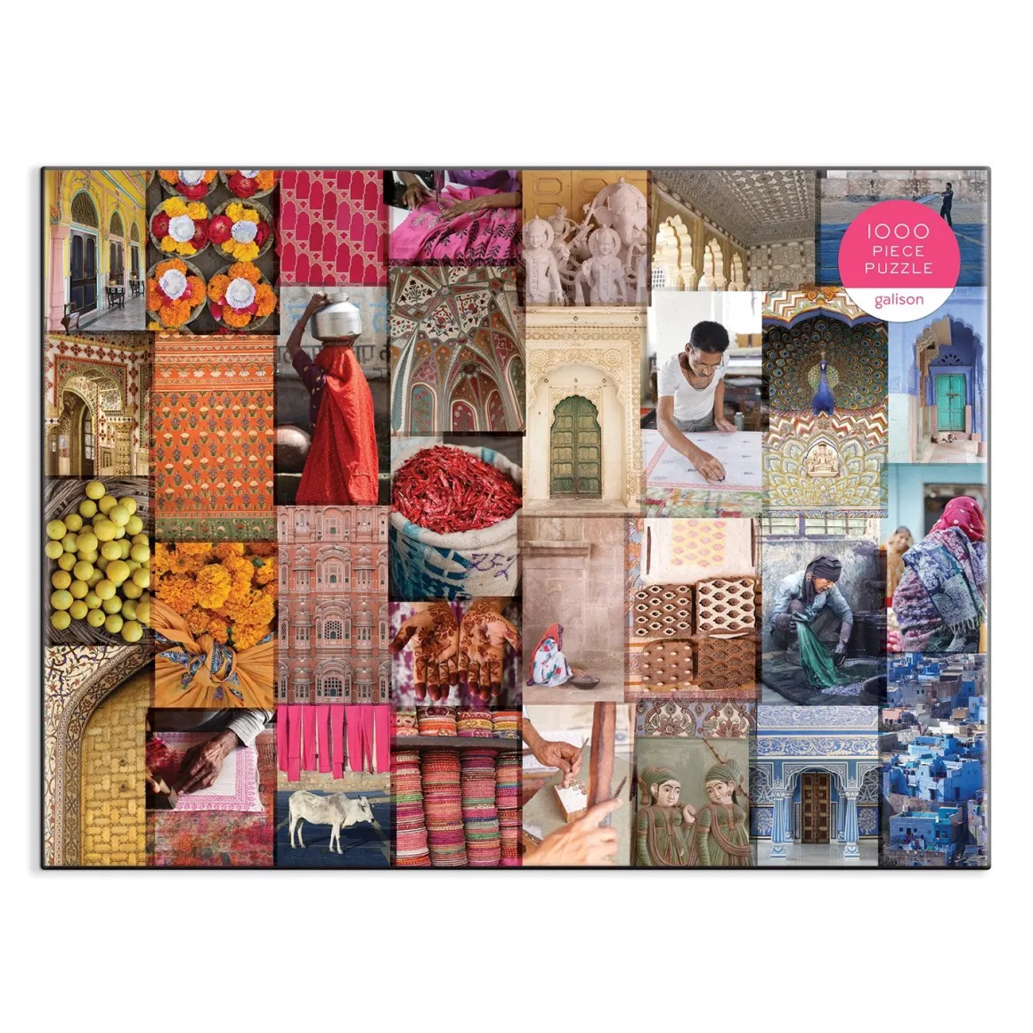 Patterns of India: A Journey Through Colors, Textiles and the Vibrancy of Rajasthan 1000 Piece Jigsaw Puzzle