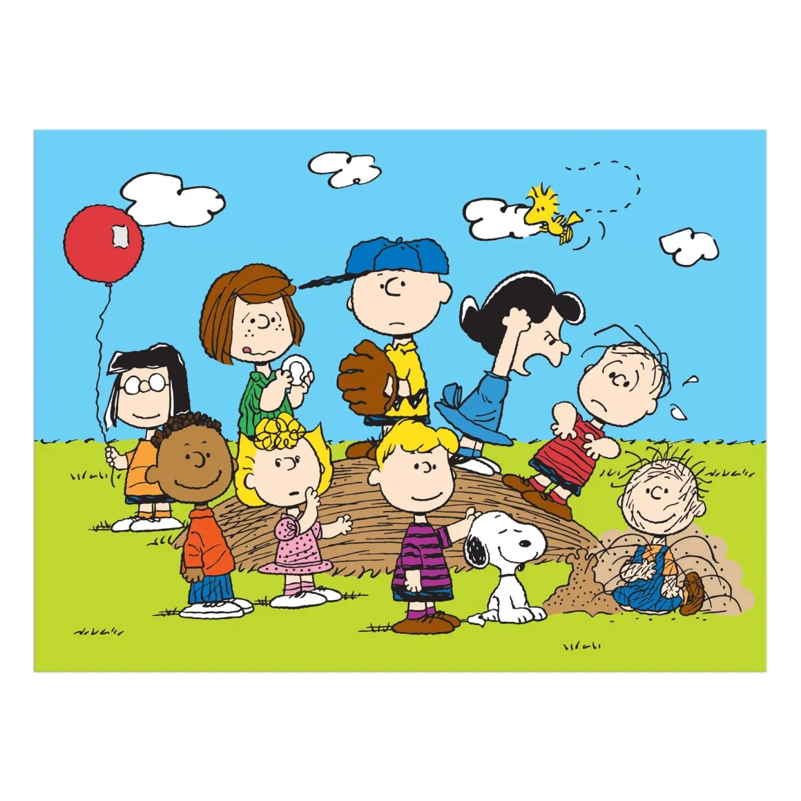 Peanuts Baseball 1000 Piece Puzzle