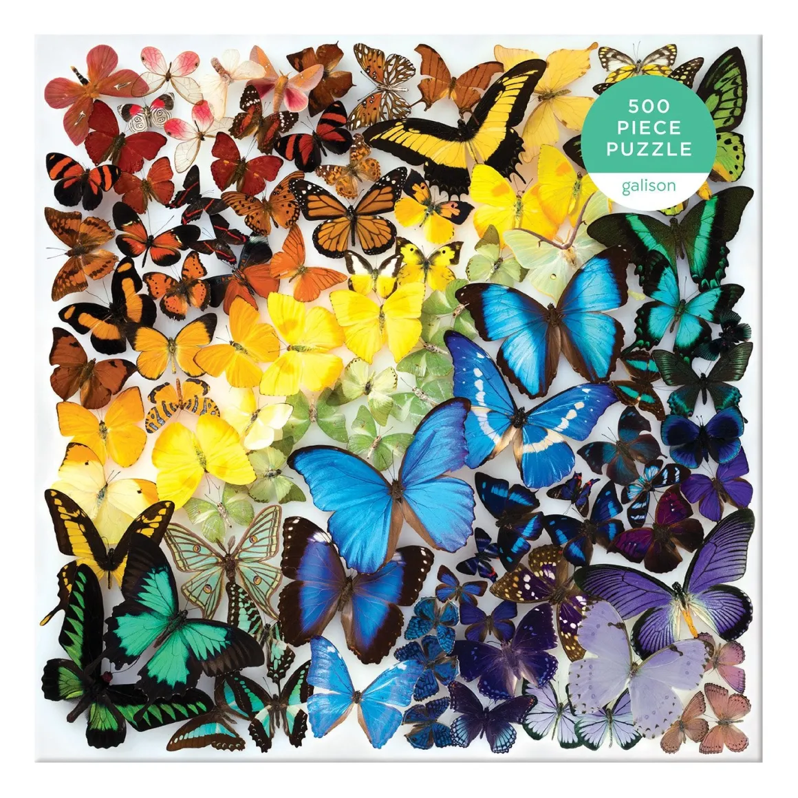 Rainbow Butterflies 500 Piece Jigsaw Puzzle