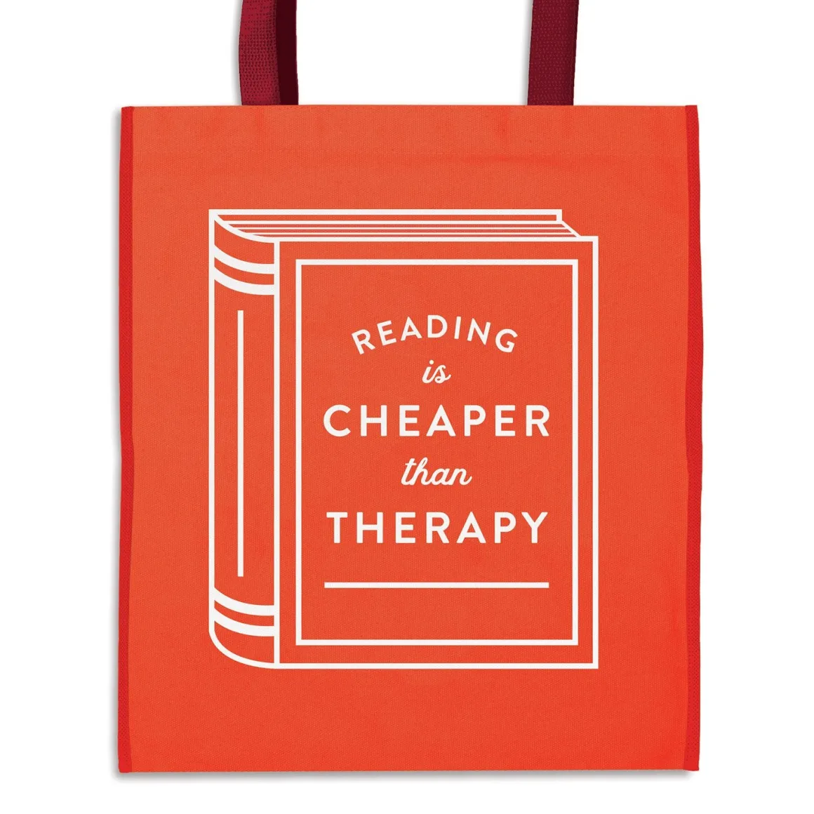 Reading is Cheaper Than Therapy Reusable Shopping Bag