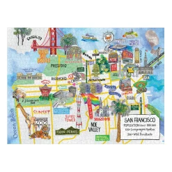 San Francisco 1000 Piece Jigsaw Puzzle