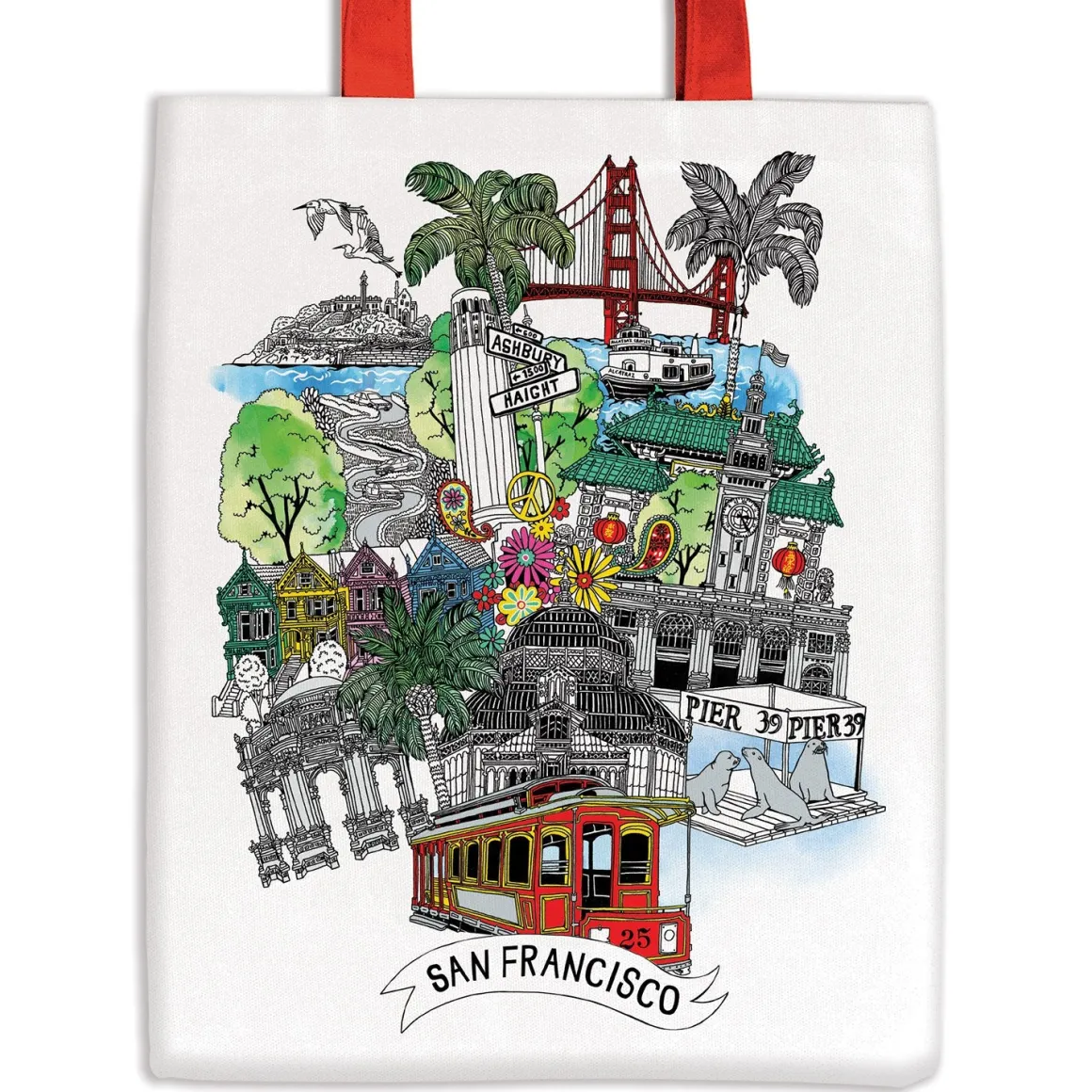 San Francisco Canvas Tote Bag