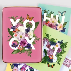 Say It With Flowers XOXO Porcelain Tray