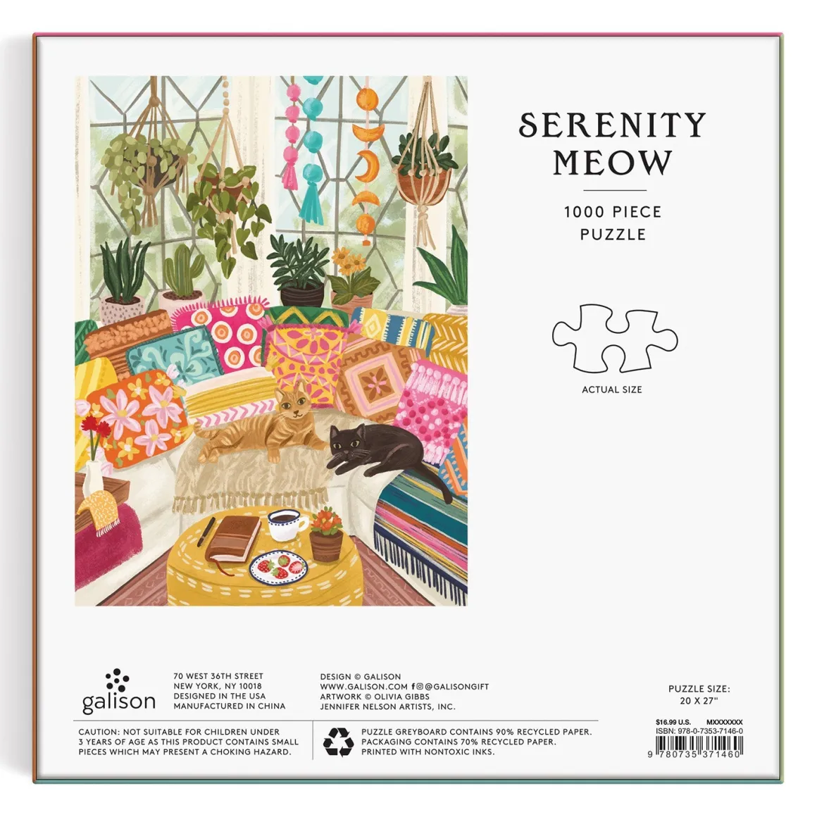 Serenity Meow 1000 Piece Puzzle
