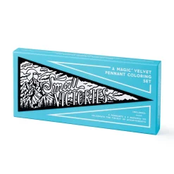Small Victories Magic Velvet Pennant Coloring Set
