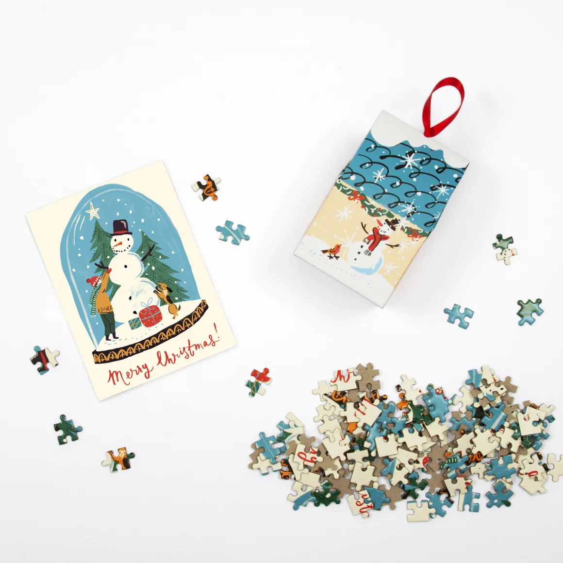 Snow Globe 130 Piece Puzzle Ornament
