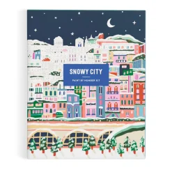 Snowy City 11x14 Paint by Number Kit