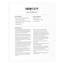 Snowy City 11x14 Paint by Number Kit
