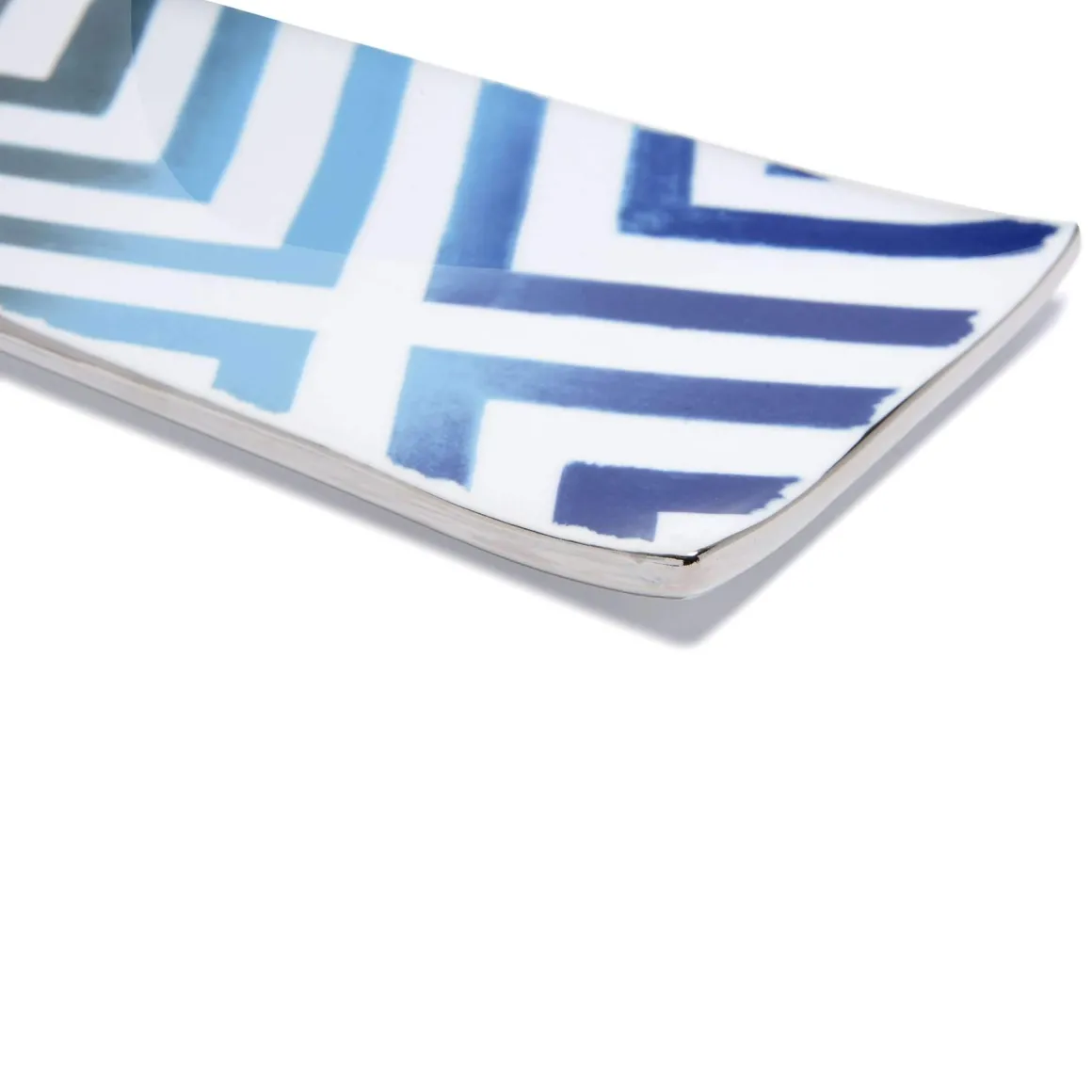 Sol Y Sombra Porcelain Tray Sunrise Blue