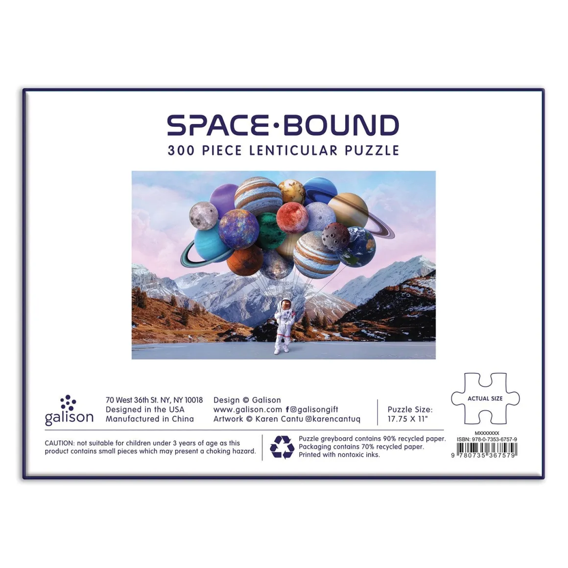 Space Bound 300 Piece Lenticular Jigsaw Puzzle