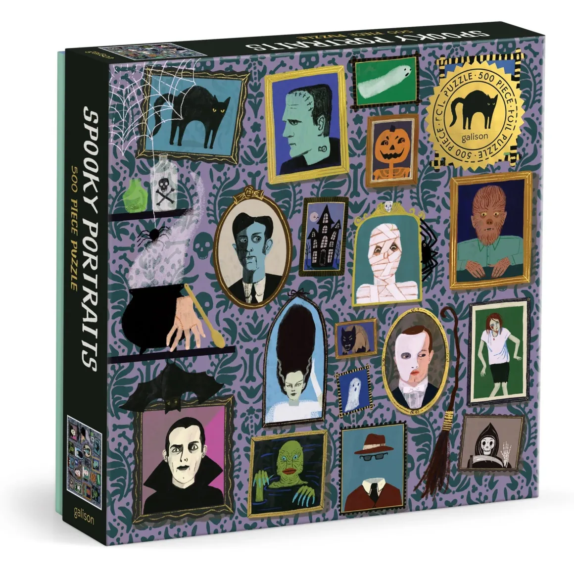 Spooky Portraits 500 Piece Foil Puzzle