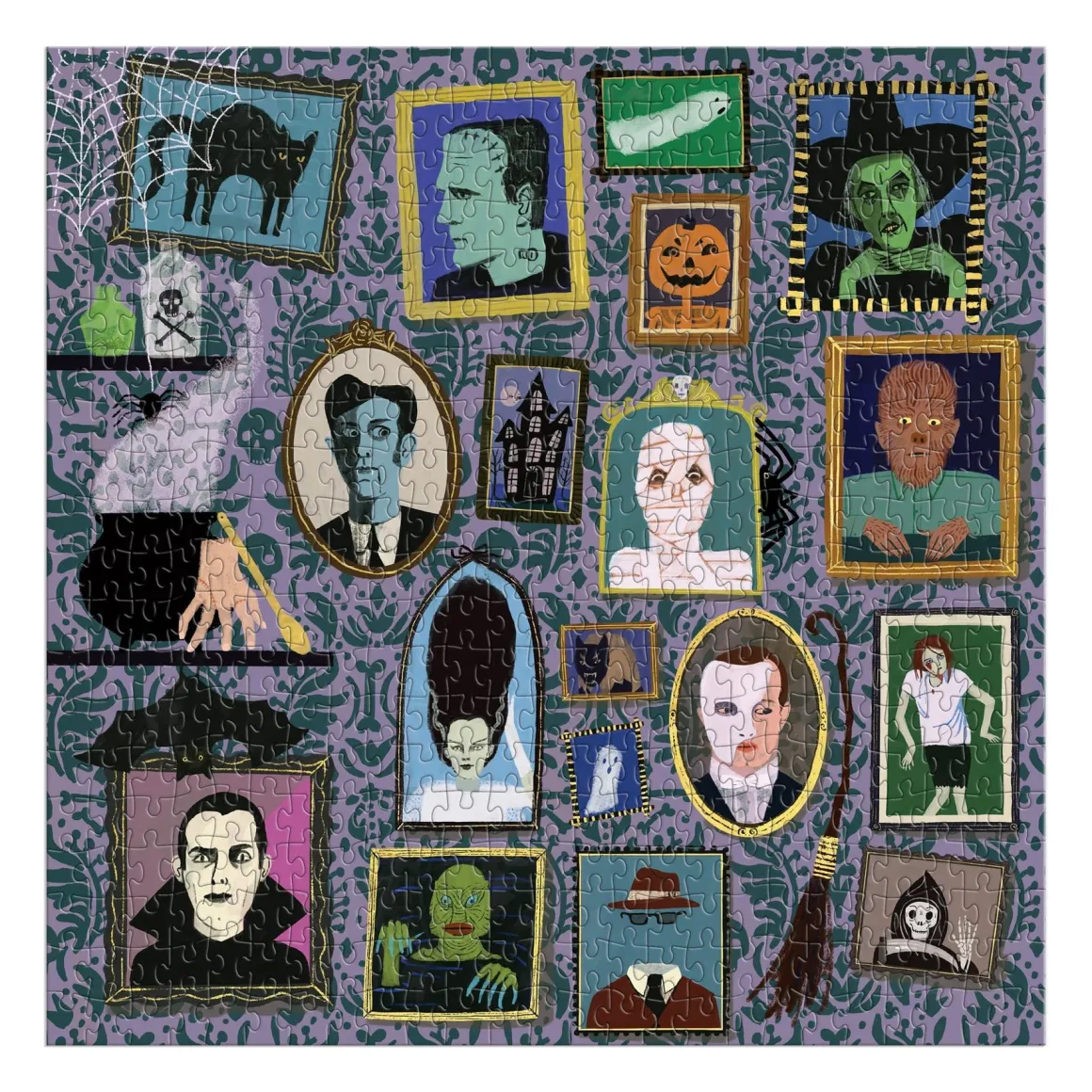 Spooky Portraits 500 Piece Foil Puzzle