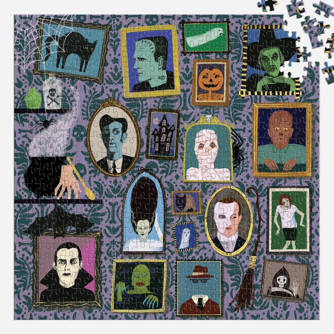 Spooky Portraits 500 Piece Foil Puzzle