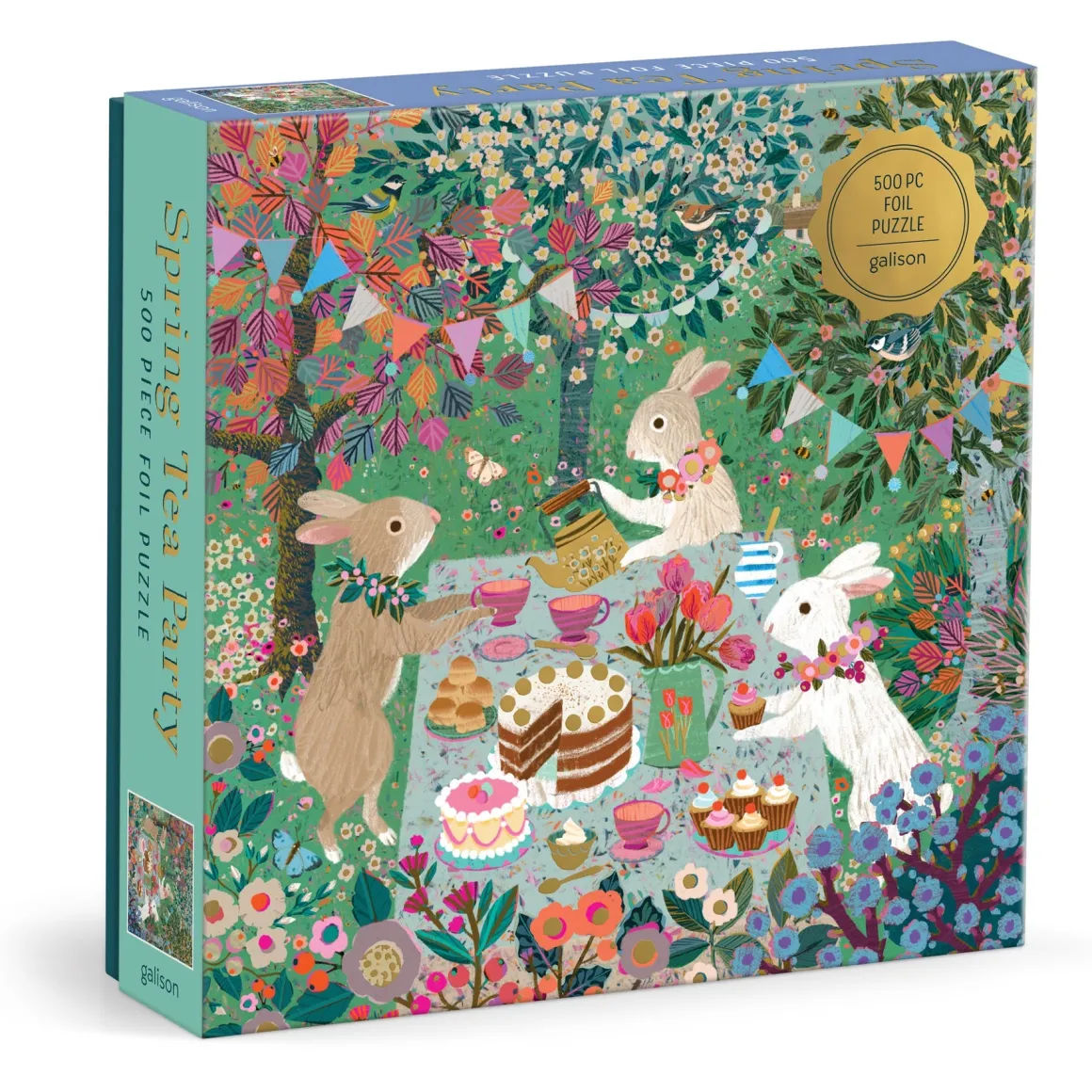 Spring Tea Party 500 Piece Foil Puzzle