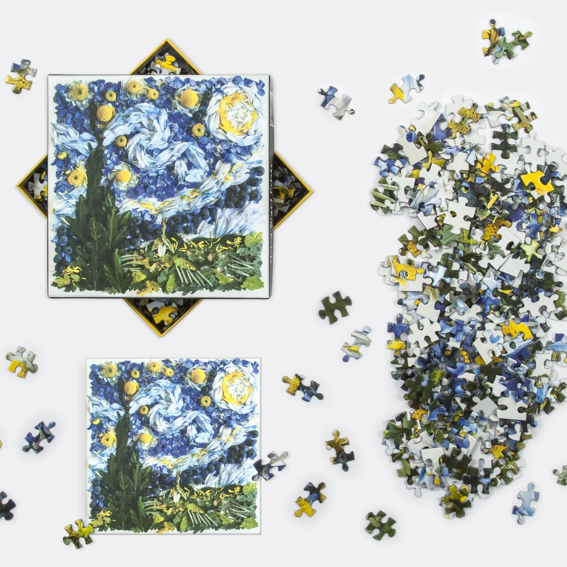 Starry Night Petals 500 Piece Jigsaw Puzzle