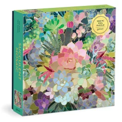 Succulent Mosaic 500 Piece Foil Puzzle