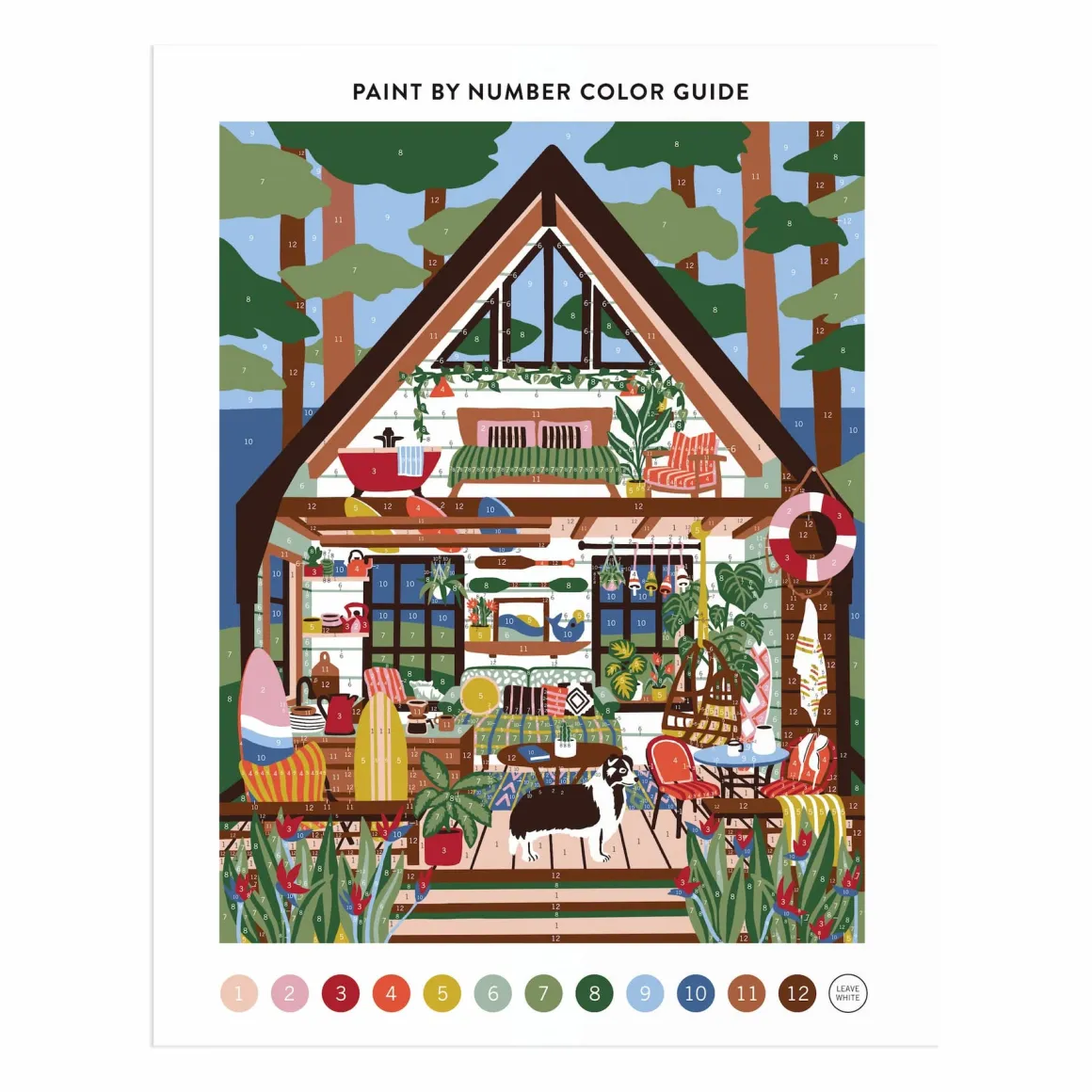 Surf Shack Hideaway 11 x 14 Paint By Number Kit