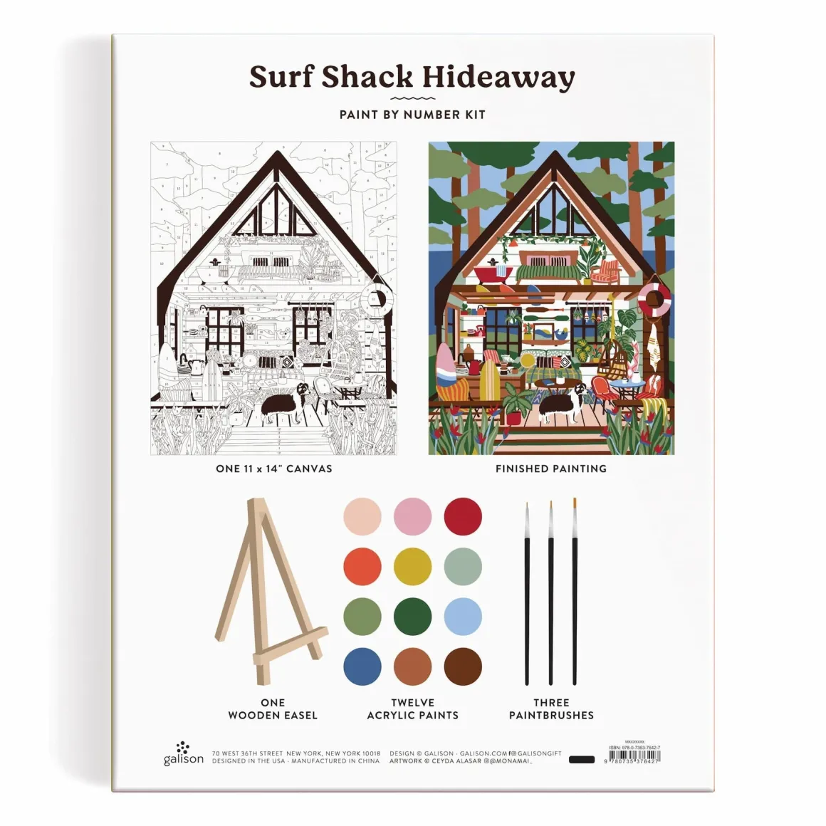 Surf Shack Hideaway 11 x 14 Paint By Number Kit