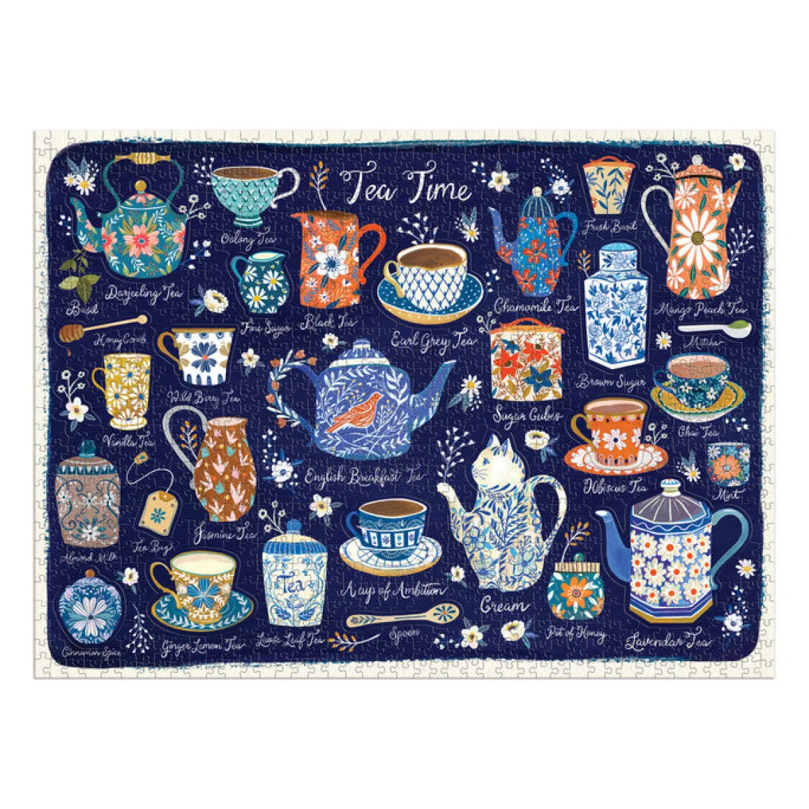 Tea Time 1000 Piece Puzzle with Shaped Pieces