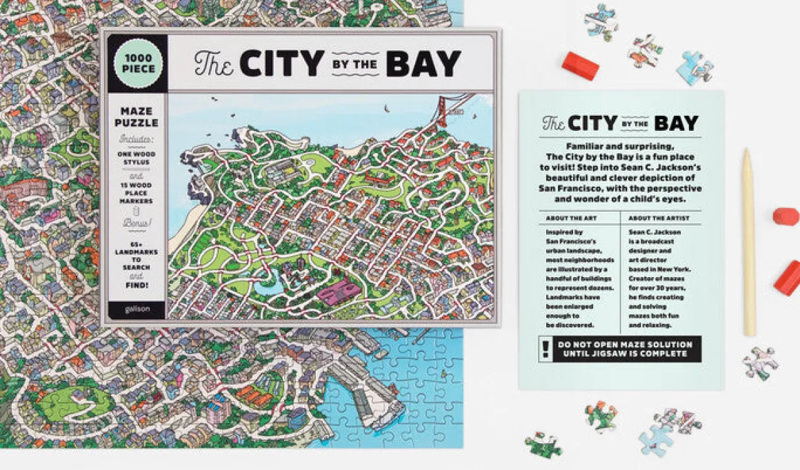 The City By the Bay 1000 Piece Maze Puzzle