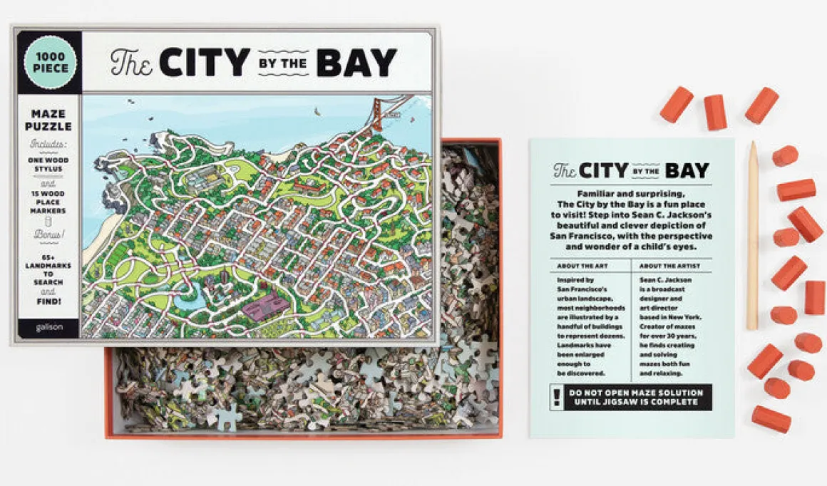 The City By the Bay 1000 Piece Maze Puzzle