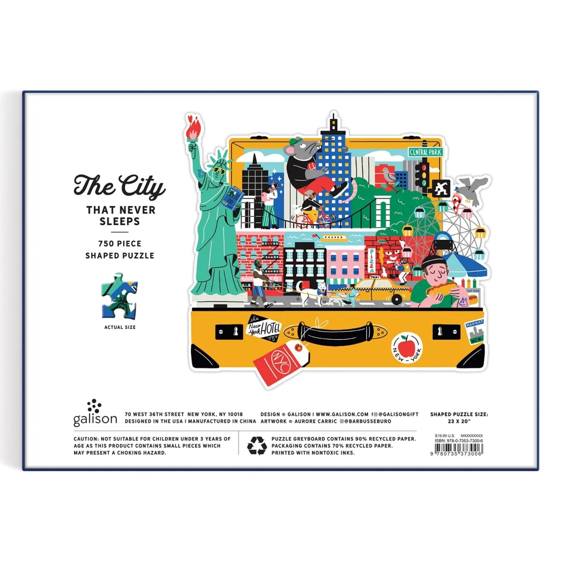 The City That Never Sleeps 750 Piece Shaped Puzzle