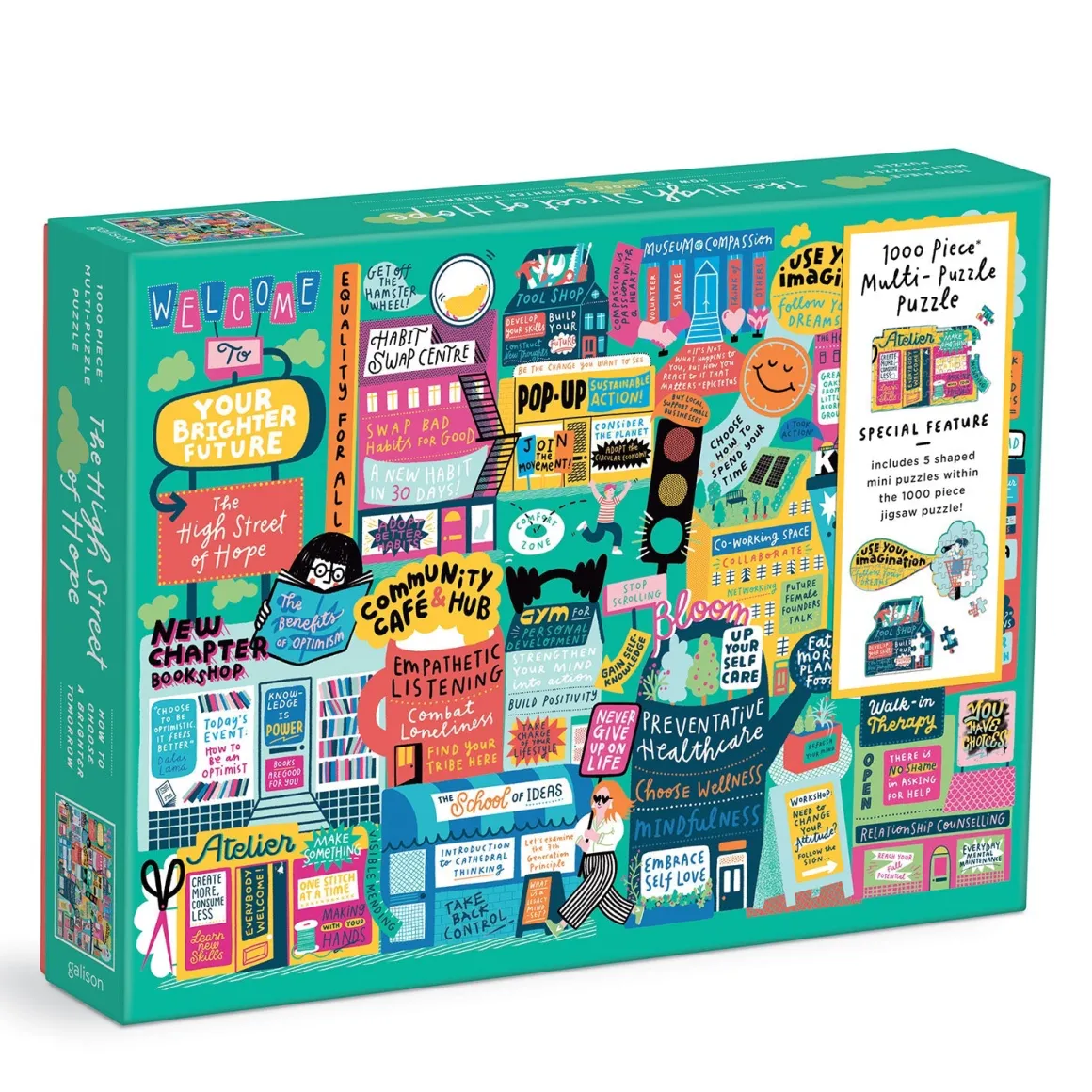 The High Street of Hope 1000 Piece Multi-Puzzle Puzzle