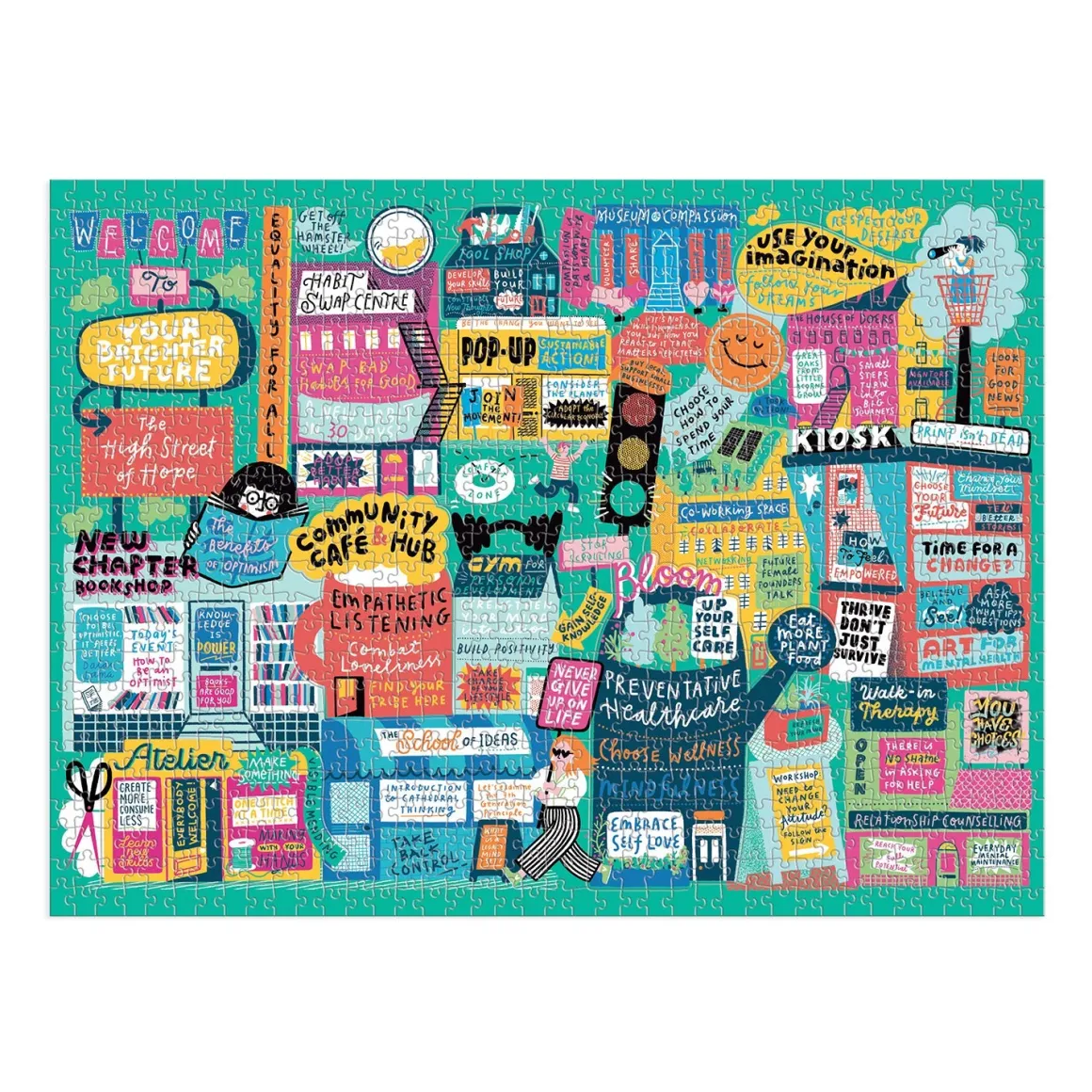 The High Street of Hope 1000 Piece Multi-Puzzle Puzzle