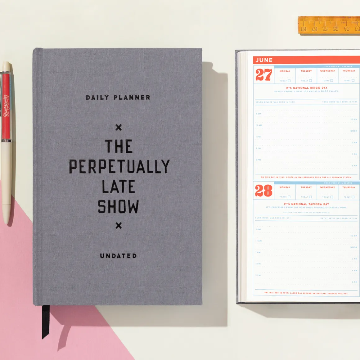 The Perpetually Late Show Undated Standard Planner