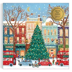 Tinsel City 500 Piece Foil Puzzle
