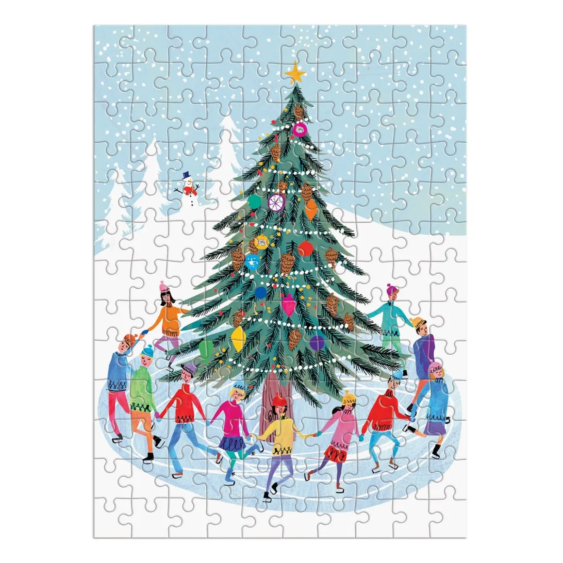 Tree Skaters 130 Piece Puzzle Ornament