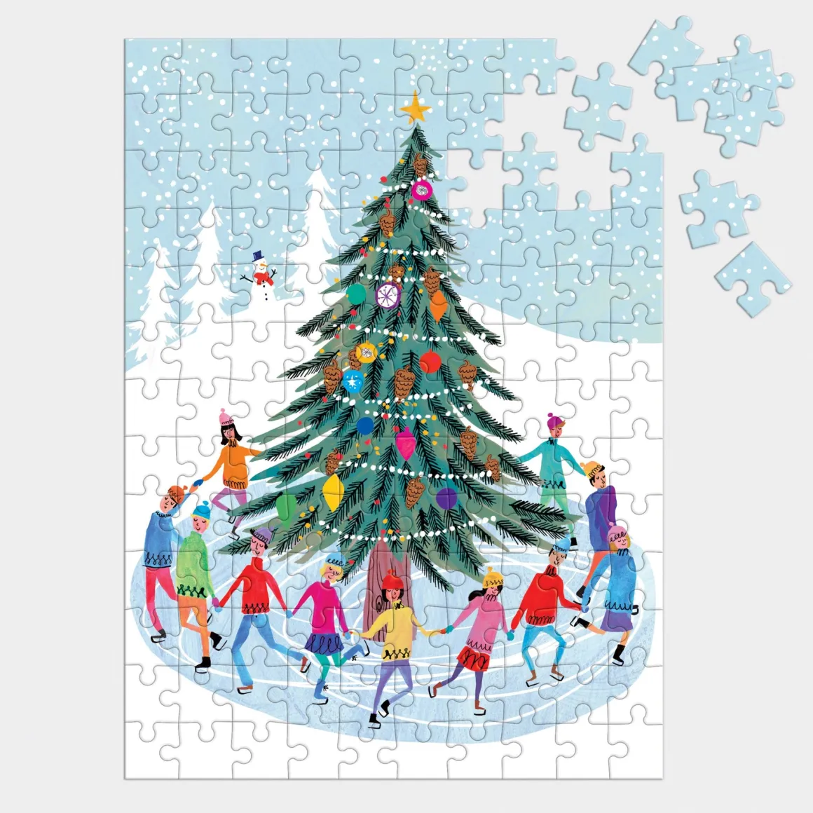 Tree Skaters 130 Piece Puzzle Ornament