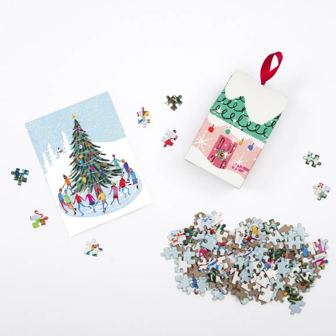 Tree Skaters 130 Piece Puzzle Ornament