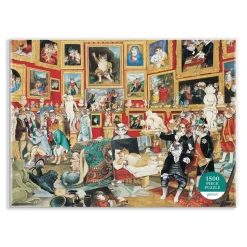 Tribuna of the Uffizi Meowsterpiece of Western Art 1500 Piece Jigsaw Puzzle