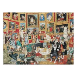 Tribuna of the Uffizi Meowsterpiece of Western Art 1500 Piece Jigsaw Puzzle