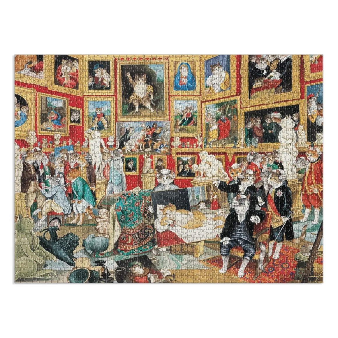 Tribuna of the Uffizi Meowsterpiece of Western Art 1500 Piece Jigsaw Puzzle