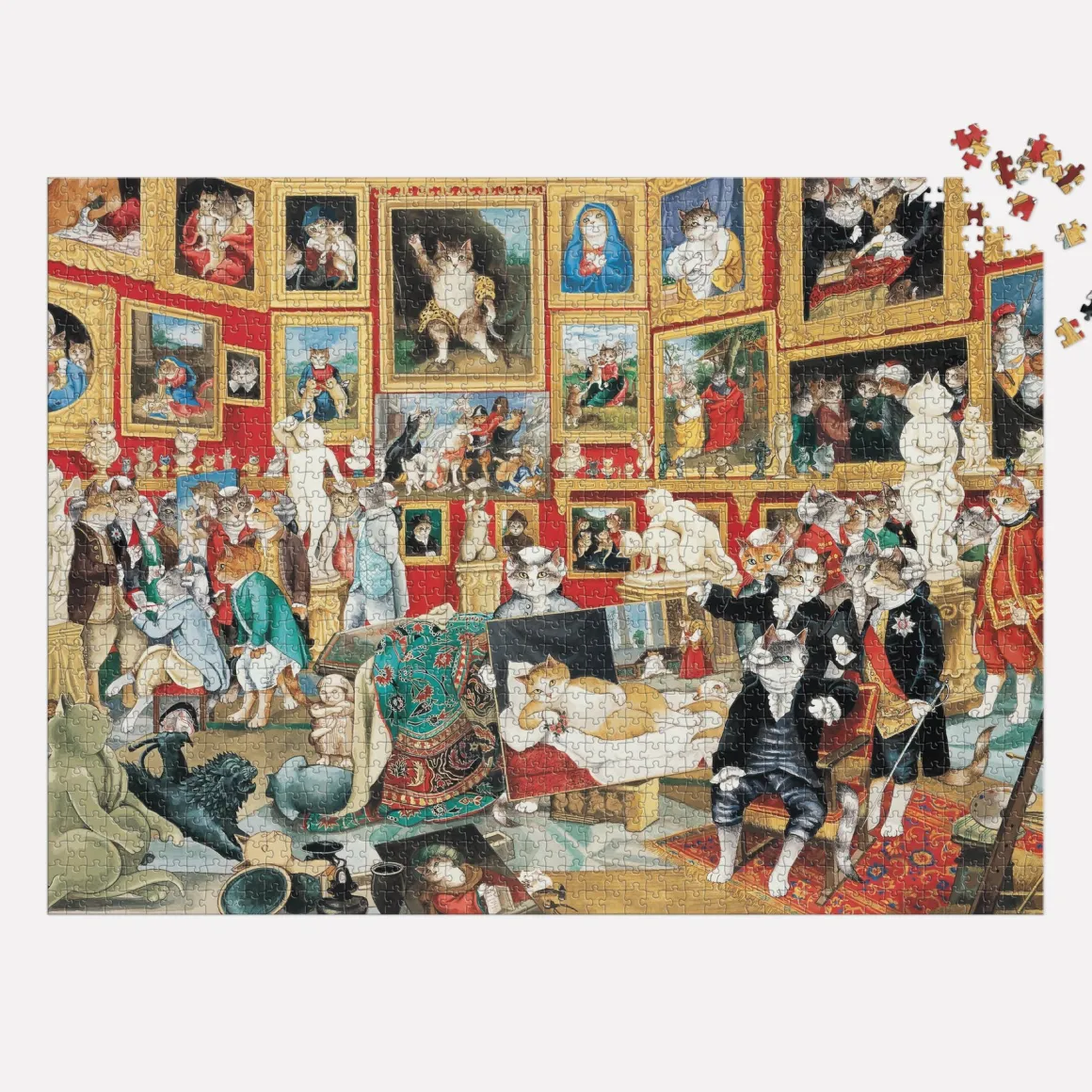 Tribuna of the Uffizi Meowsterpiece of Western Art 1500 Piece Jigsaw Puzzle